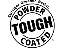 Powder Coating Tough. Stronger. Greener. Better. Badge